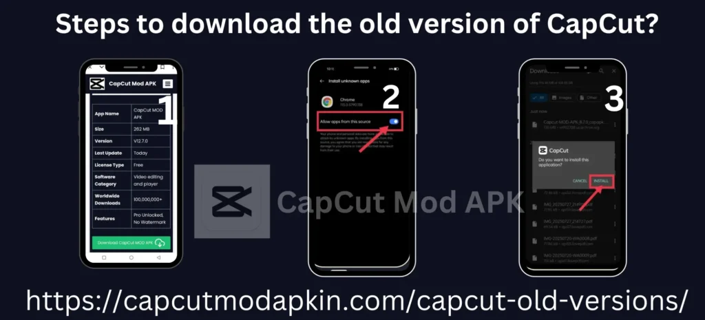 download the old version of CapCut